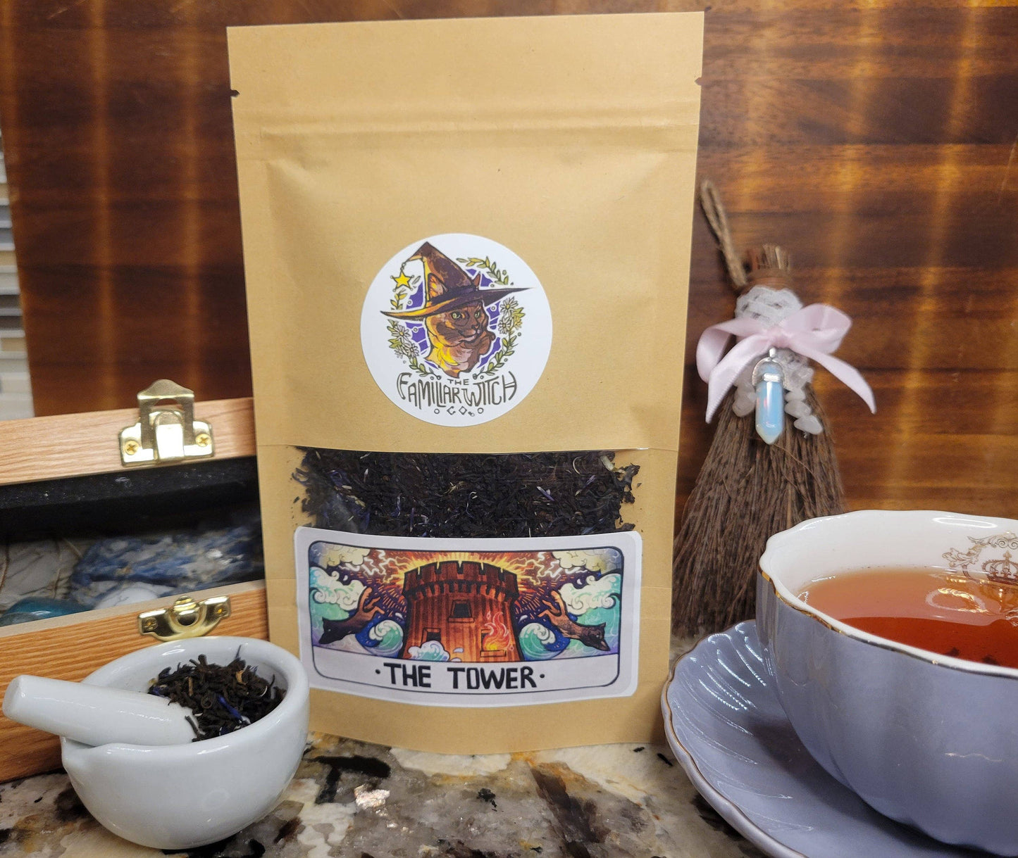 The Familiar Witch Co - The Tower Earl Grey Tarot Tea