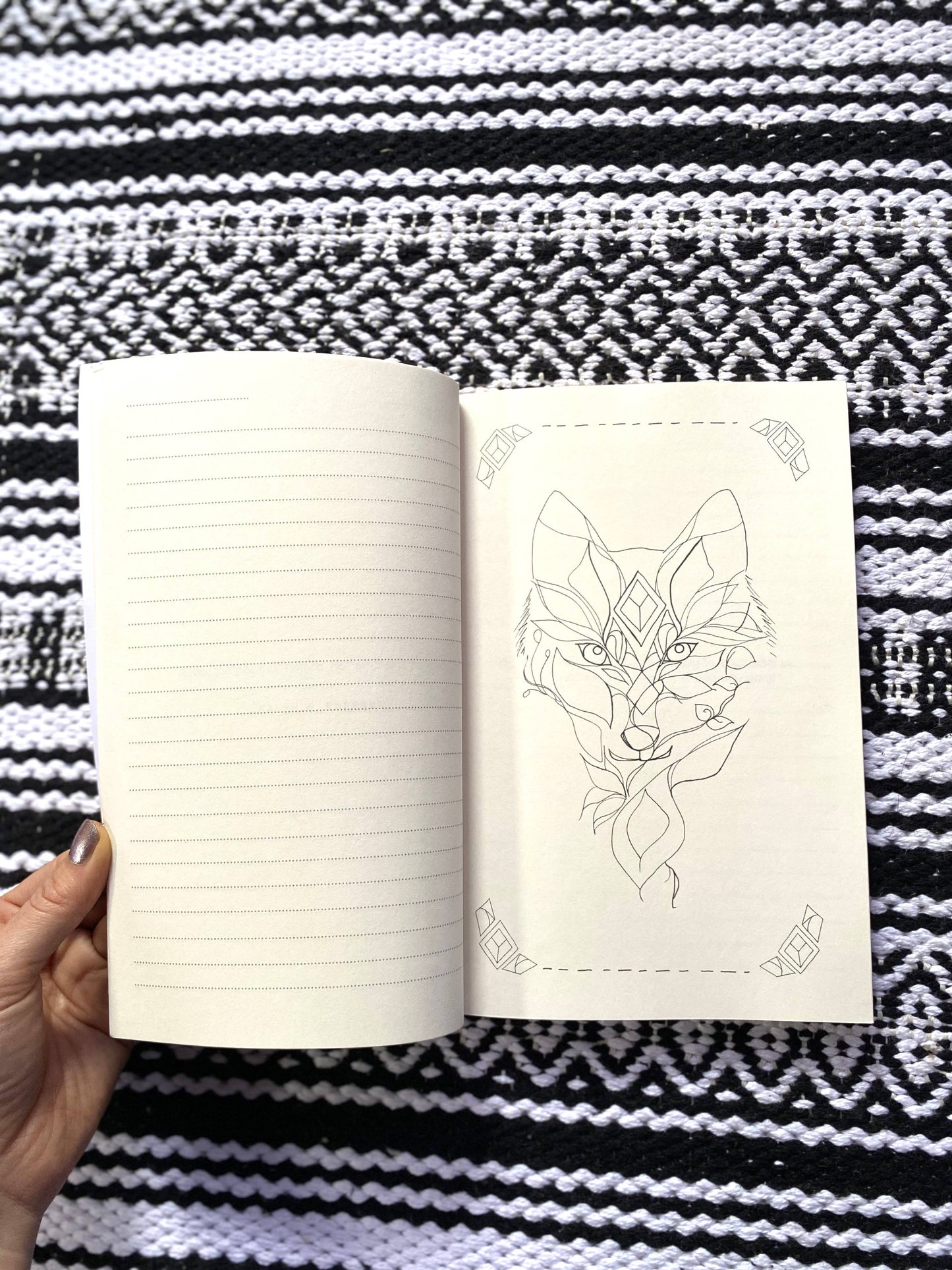 Meditative Nature Coloring Journal/ Art Notebook USA made