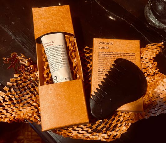 Scalp Soothing Remedy and Volcanic Comb Set