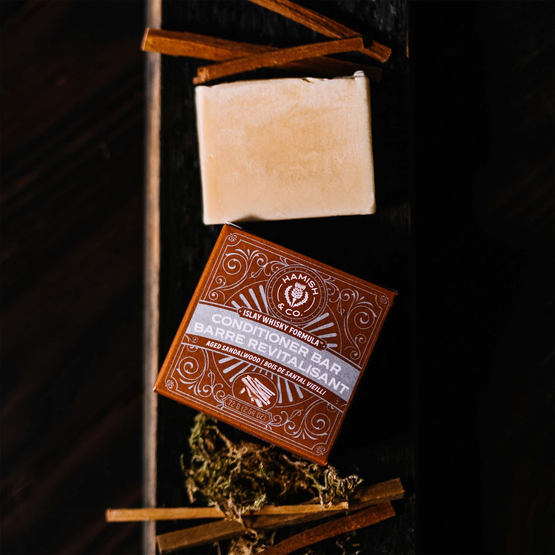 Conditioner Bar for Men | Longsheng Rice Water + Scottish Islay Whisky Infused