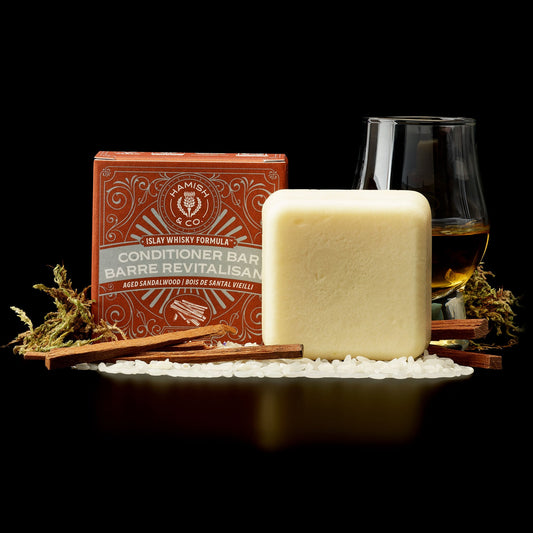 Conditioner Bar for Men | Longsheng Rice Water + Scottish Islay Whisky Infused